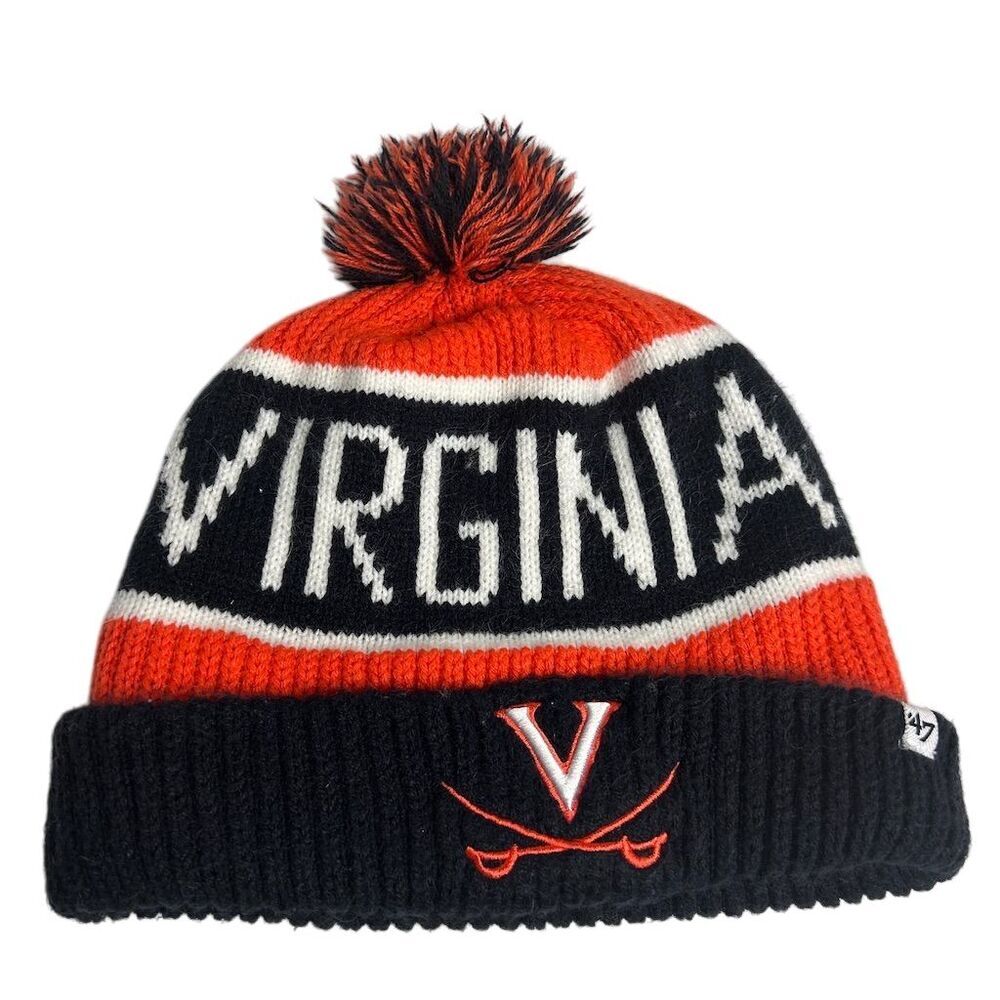 Virginia Cavaliers Basketball Knit Beanie Hat w/ Pom Unisex One Size